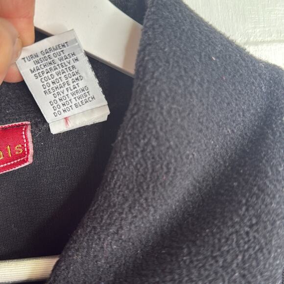 Vintage Christmas Appliqué Embroidered Button- front Knit Cardigan W1800 Sz XL - Picture 7 of 8